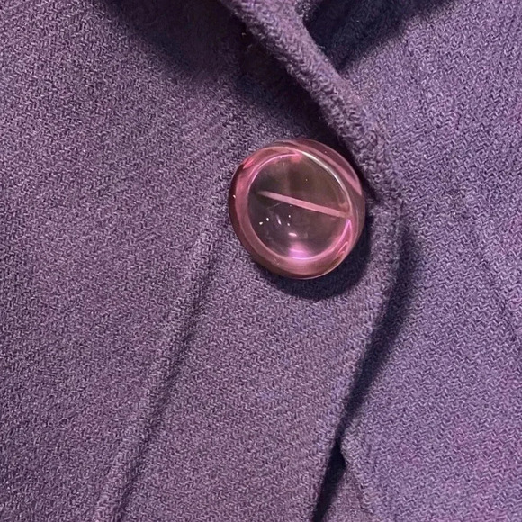 Marc Jacobs eggplant  purple made in Italy virgin wool blend jacket - Picture 3 of 11